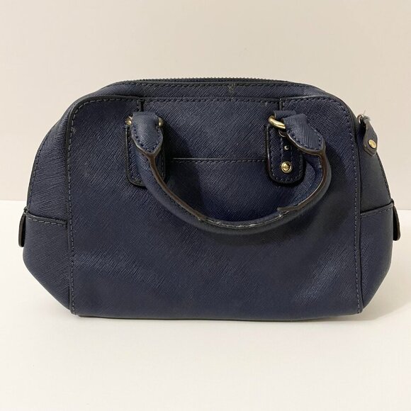 Michael Kors Saffiano Small Satchel Purse Stains - Picture 5 of 16